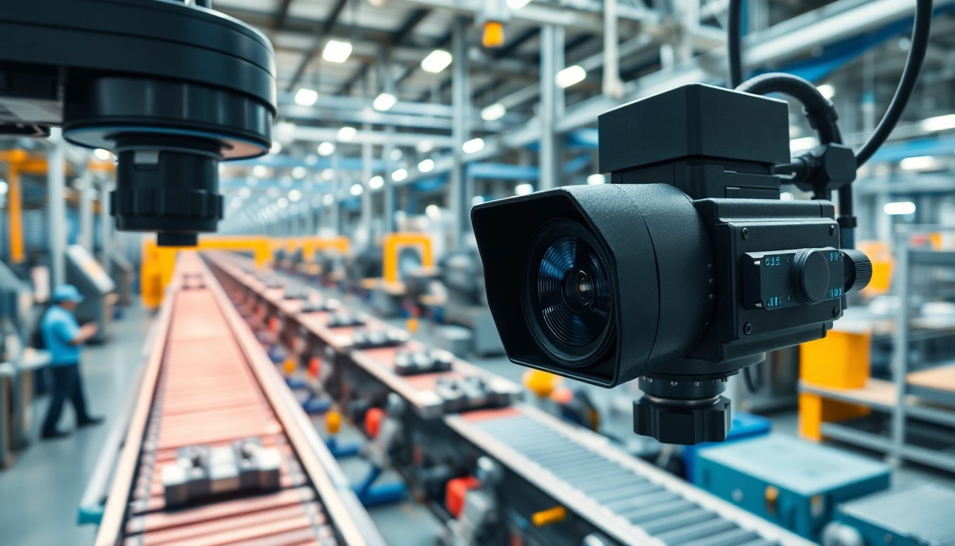 Inspecting quality with machine vision technology in a high-tech industrial setting.