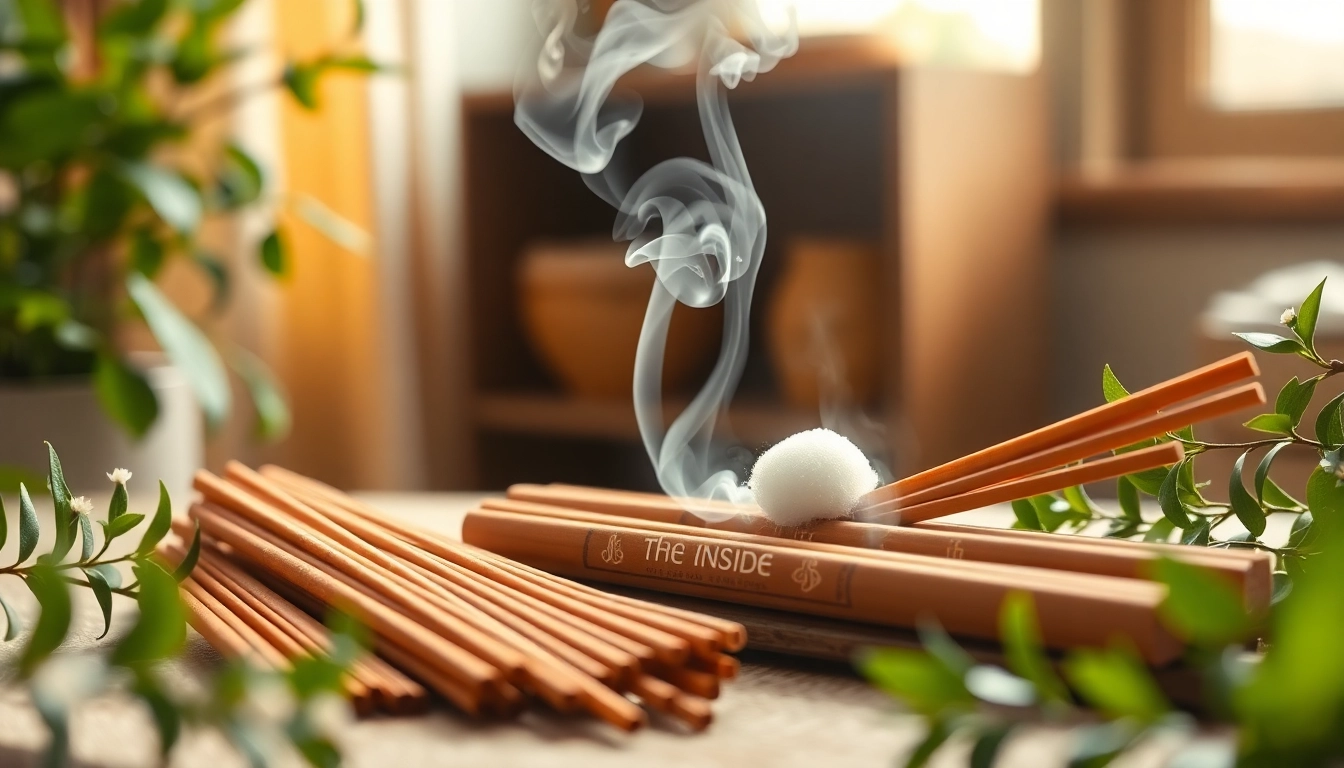 Utiliser des incenses pour cleansing dans un cadre apaisant avec de la fumée douce