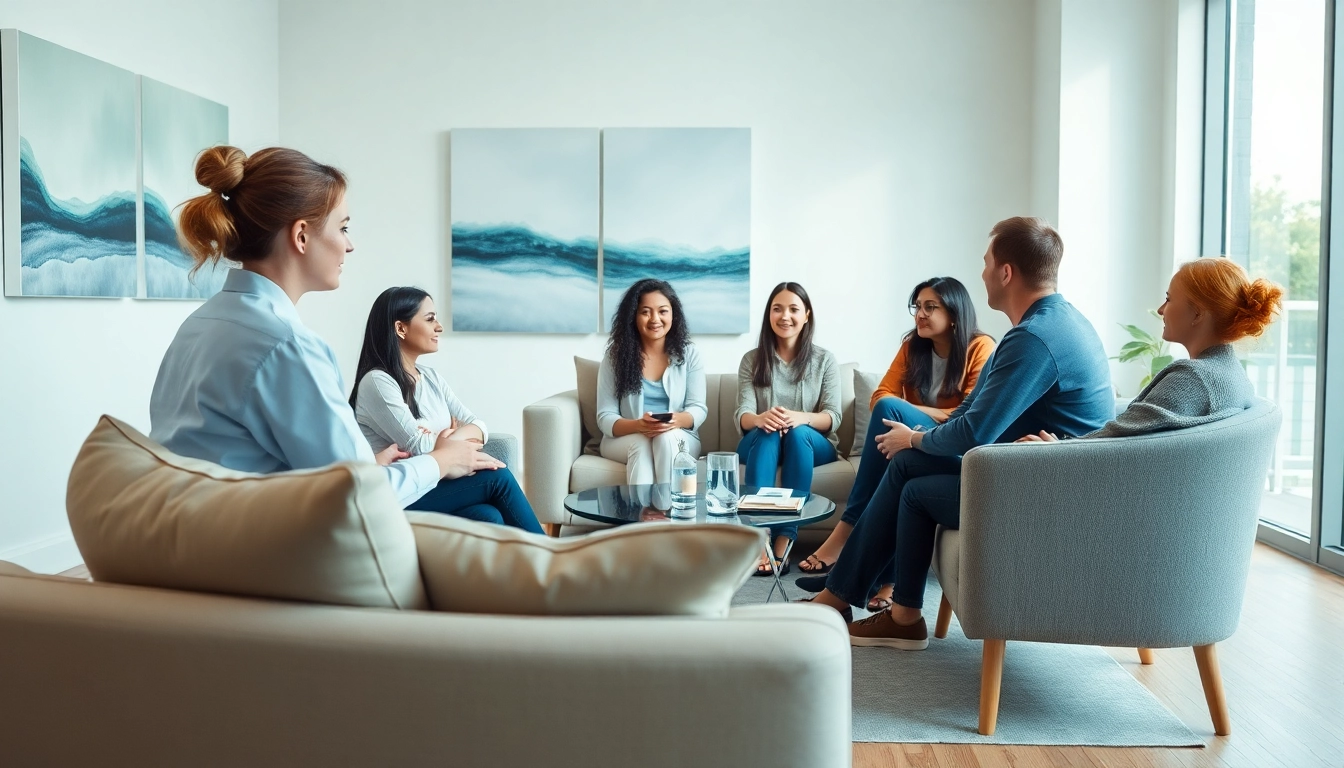 Therapist providing effective treatment for bipolar disorder in a calming, modern therapy room.