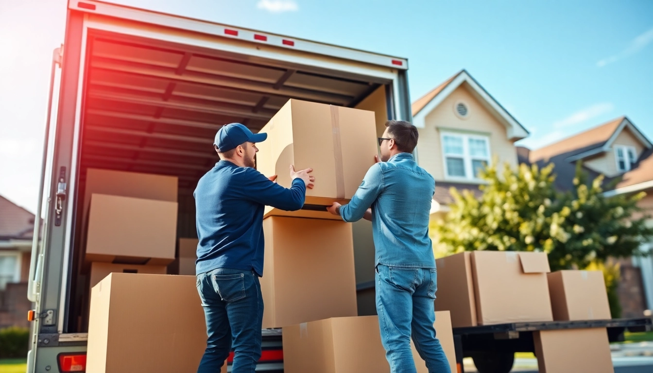 Moving team at https://starvanlinesmovers.com packing items into a truck with care and teamwork.