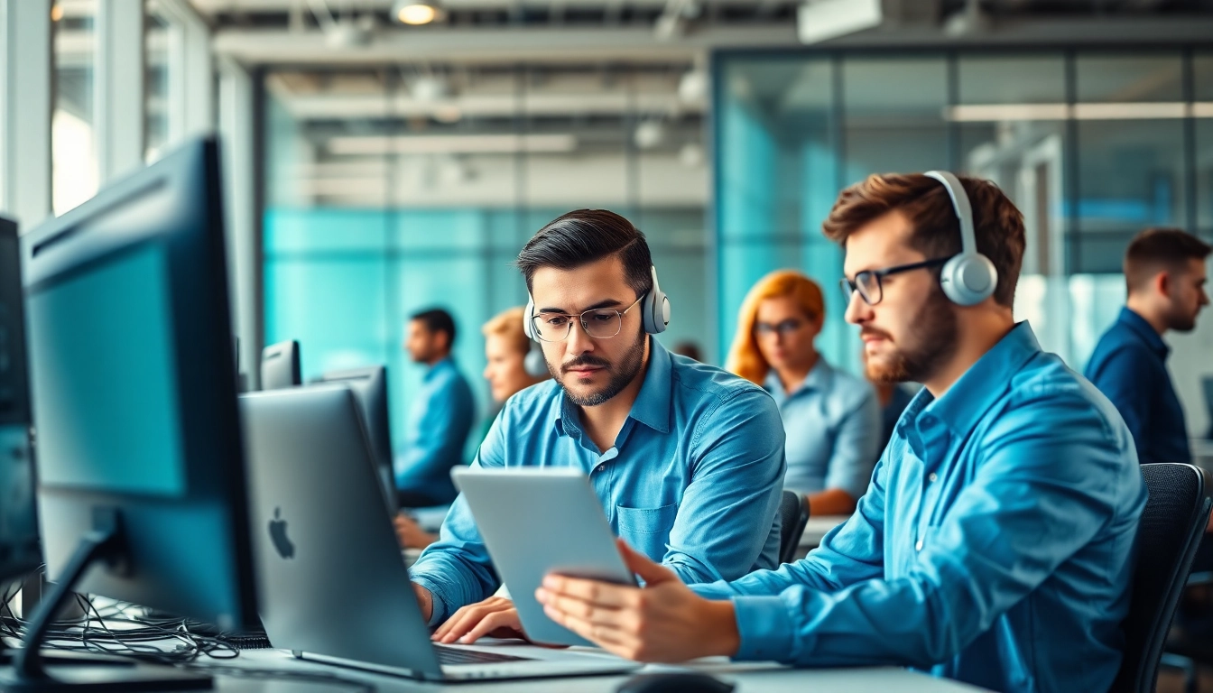 Enhance your business with IT support service from qualified professionals in a modern office.