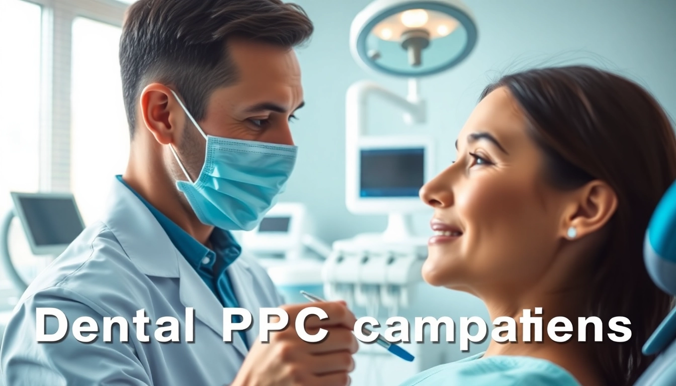 Engaging dentist-patient interaction in a modern office, illustrating the impact of Dental PPC.
