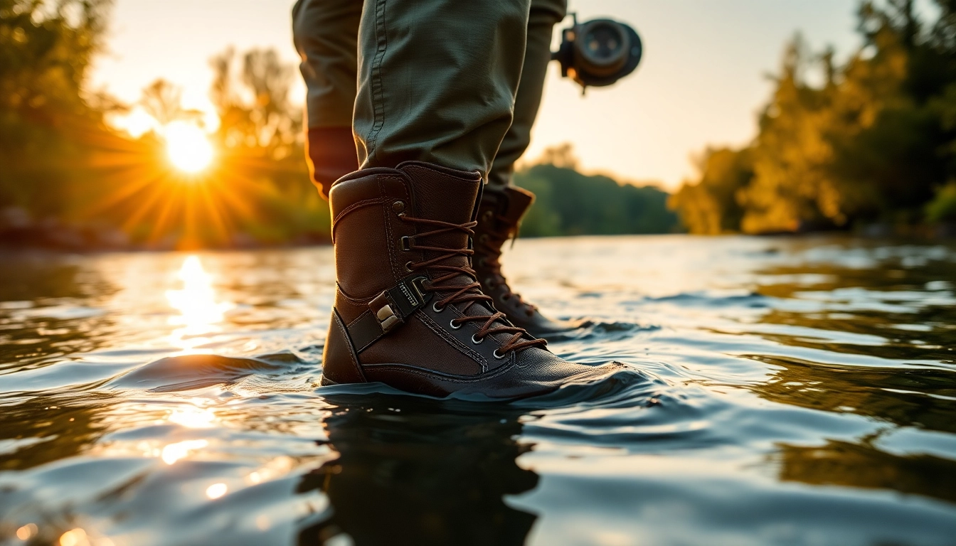 Enhance your fishing experience with durable fly fishing boots designed for comfort and grip.