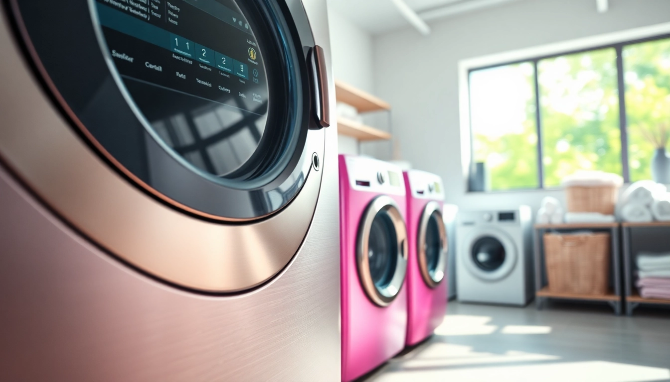 Showcasing Washer Tumbler in a modern laundry room with natural light