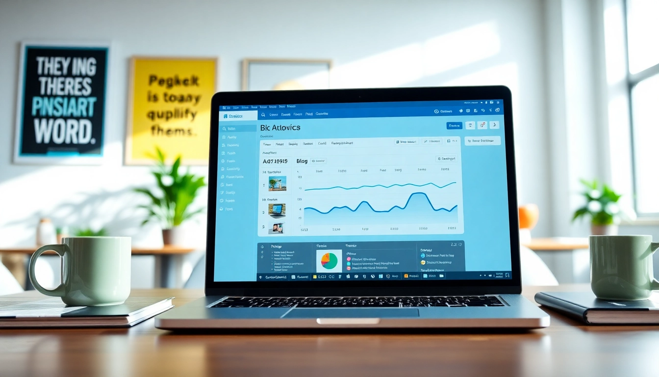 Utilizing social media and blog automation tools in a professional digital workspace.