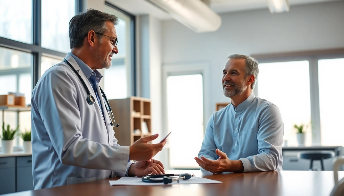 Engage in concierge medicine las vegas with a healthcare provider in a warm clinic setting.