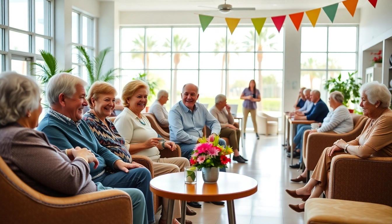 Seniors enjoying activities at a senior center Las Vegas Nevada, showcasing community engagement and vibrancy.
