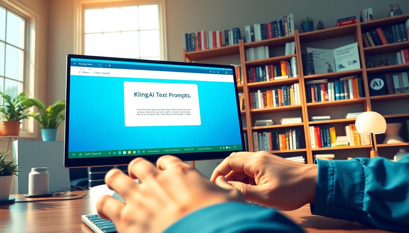 Generate creative video content with KlingAI Prompts in a vibrant workspace.