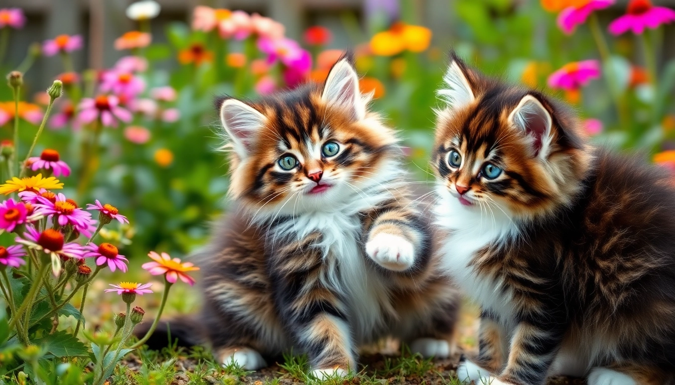Meet adorable Maine Coon cats for sale Sacramento in a beautiful garden setting.