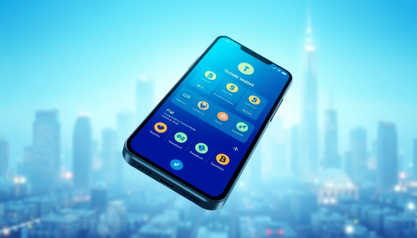 Secure interface of guarda wallet on smartphone highlighting cryptocurrency ease of use.