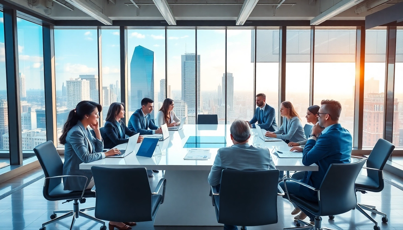 Engaging scene showcasing professionals discussing prologis investor relations in a modern office environment.