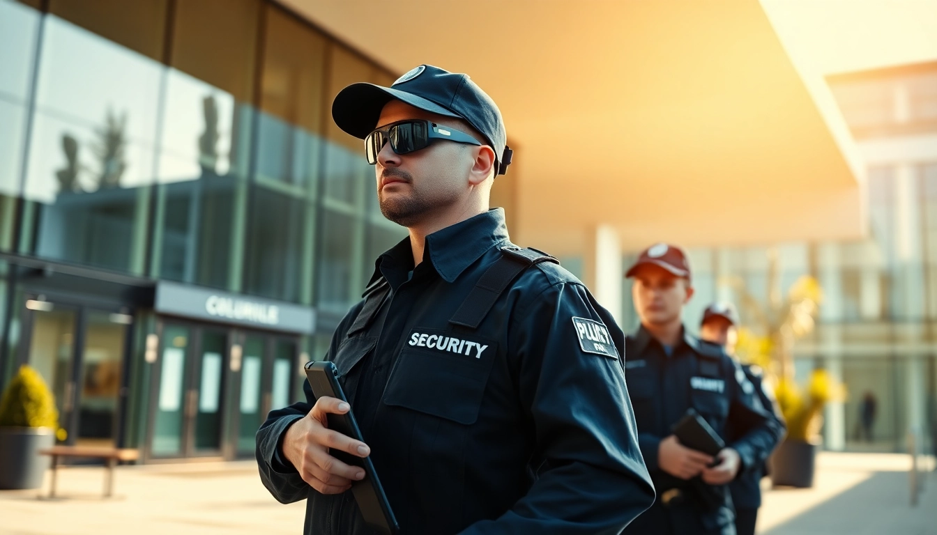 Provide professional security services Birmingham through vigilant guards in a commercial setting.